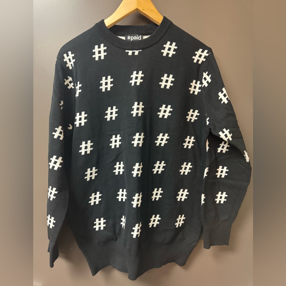 Hashtag Paid Women’s sweater